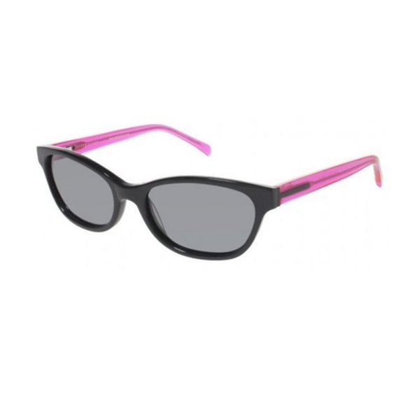 Ted Baker Black/Fuchsia Semi-Cat Eye Sunglasses